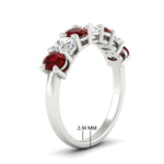Load image into Gallery viewer, 1.50-carat-seven-stone-oval-ruby-anniversary-band-in-white-gold-fdwb8008ovgrudrangle2-1.50ct-nl-wg-hw