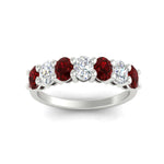 Load image into Gallery viewer, 1.50-carat-seven-stone-oval-ruby-anniversary-band-in-white-gold-fdwb8008ovgrudrangle5-1.50ct-nl-wg