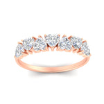 Load image into Gallery viewer, 1.50-carat-stunning-heart-shape-diamond-wedding-band-in-rose-gold-FD9600HTBANGLE5-1.50_20CT-NL-RG