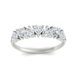 Load image into Gallery viewer, 1.50-carat-stunning-heart-shape-diamond-wedding-band-in-white-gold-FD9600HTBANGLE5-1.50_20CT-NL-WG