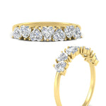Load image into Gallery viewer, 1.50-carat-stunning-heart-shape-diamond-wedding-band-in-yellow-gold-FD9600HTBANGLE3-1.50_20CT-NL-YG