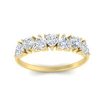 Load image into Gallery viewer, 1.50-carat-stunning-heart-shape-diamond-wedding-band-in-yellow-gold-FD9600HTBANGLE5-1.50_20CT-NL-YG