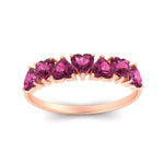 Load image into Gallery viewer, 1.50-carat-stunning-heart-shape-pink-sapphire-wedding-band-in-rose-gold-FD9600HTBGSADRPIANGLE5-1.50_20CT-NL-RG