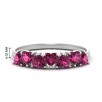 Load image into Gallery viewer, 1.50-carat-stunning-heart-shape-pink-sapphire-wedding-band-in-white-gold-FD9600HTBGSADRPI-1.50_20CT-NL-WG-HW