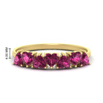 Load image into Gallery viewer, 1.50-carat-stunning-heart-shape-pink-sapphire-wedding-band-in-yellow-gold-FD9600HTBGSADRPI-1.50_20CT-NL-YG-HW