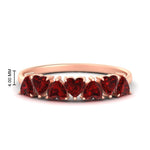 Load image into Gallery viewer, 1.50-carat-stunning-heart-shape-ruby-wedding-band-in-rose-gold-FD9600HTBGRUDR-1.50_20CT-NL-RG-HW