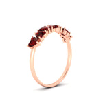 Load image into Gallery viewer, 1.50-carat-stunning-heart-shape-ruby-wedding-band-in-rose-gold-FD9600HTBGRUDRANGLE2-1.50_20CT-NL-RG