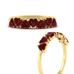 Load image into Gallery viewer, 1.50-carat-stunning-heart-shape-ruby-wedding-band-in-yellow-gold-FD9600HTBGRUDRANGLE3-1.50_20CT-NL-YG