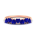 Load image into Gallery viewer, 1.50-carat-stunning-heart-shape-sapphire-wedding-band-in-rose-gold-FD9600HTBGSABL-1.50_20CT-NL-RG