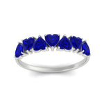 Load image into Gallery viewer, 1.50-carat-stunning-heart-shape-sapphire-wedding-band-in-white-gold-FD9600HTBGSABLANGLE5-1.50_20CT-NL-WG