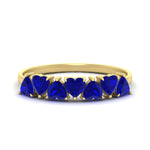 Load image into Gallery viewer, 1.50-carat-stunning-heart-shape-sapphire-wedding-band-in-yellow-gold-FD9600HTBGSABL-1.50_20CT-NL-YG