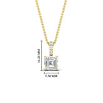 Load image into Gallery viewer, 1.50-ct-asscher-cut-pave-diamond-bail-pendant-in-yellow-gold-fdpd11636asangle1-6.50mm-nl-yg-hw.jpg?v=1769514551
