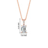Load image into Gallery viewer, 1.50-ct-emerald-cut-diamond-necklace-with-pave-bail-in-rose-gold-fdpd11636emangle1-7.5X5.5mm-nl-rg-hw.jpg?v=1769514555