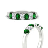 Load image into Gallery viewer, 1.50-ct-oval-7-stone-emerald-classic-wedding-ring-in-white-gold-fd10255ovgemgrangle3-1.50ct-nl-wg.jpg?v=1770804183