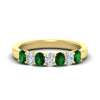Load image into Gallery viewer, 1.50-ct-oval-7-stone-emerald-classic-wedding-ring-in-yellow-gold-fd10255ovgemgrsleep-1.50ct-nl-yg.jpg?v=1770804184