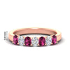 Load image into Gallery viewer, 1.50-ct-oval-7-stone-pink-sapphire-classic-wedding-ring-in-rose-gold-fd10255ovgsadrpisleep-1.50ct-nl-rg-hw.jpg?v=1770804184