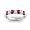 Load image into Gallery viewer, 1.50-ct-oval-7-stone-pink-sapphire-classic-wedding-ring-in-white-gold-fd10255ovgsadrpiangle5-1.50ct-nl-wg.jpg?v=1770804184