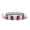 Load image into Gallery viewer, 1.50-ct-oval-7-stone-pink-sapphire-classic-wedding-ring-in-white-gold-fd10255ovgsadrpisleep-1.50ct-nl-wg-hw.jpg?v=1770804183