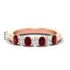 Load image into Gallery viewer, 1.50-ct-oval-7-stone-ruby-classic-wedding-ring-in-rose-gold-fd10255ovgrudrsleep-1.50ct-nl-rg-hw.jpg?v=1770804183