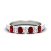 Load image into Gallery viewer, 1.50-ct-oval-7-stone-ruby-classic-wedding-ring-in-white-gold-fd10255ovgrudrsleep-1.50ct-nl-wg.jpg?v=1770804184