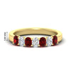 Load image into Gallery viewer, 1.50-ct-oval-7-stone-ruby-classic-wedding-ring-in-yellow-gold-fd10255ovgrudrsleep-1.50ct-nl-yg-hw.jpg?v=1770804183