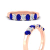 Load image into Gallery viewer, 1.50-ct-oval-7-stone-sapphire-classic-wedding-ring-in-rose-gold-fd10255ovgsablangle3-1.50ct-nl-rg.jpg?v=1770804184