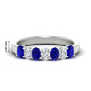Load image into Gallery viewer, 1.50-ct-oval-7-stone-sapphire-classic-wedding-ring-in-white-gold-fd10255ovgsablsleep-1.50ct-nl-wg-hw.jpg?v=1770804184