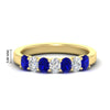 Load image into Gallery viewer, 1.50-ct-oval-7-stone-sapphire-classic-wedding-ring-in-yellow-gold-fd10255ovgsablsleep-1.50ct-nl-yg-hw.jpg?v=1770804183