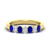 Load image into Gallery viewer, 1.50-ct-oval-7-stone-sapphire-classic-wedding-ring-in-yellow-gold-fd10255ovgsablsleep-1.50ct-nl-yg.jpg?v=1770804184
