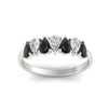 Load image into Gallery viewer, 1.50-ct-teardrop-seven-black-diamond-wedding-band-for-women-in-white-gold-fdwb8008pegblackangle5-1.50ct-nl-wg.jpg