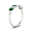 Load image into Gallery viewer, 1.50-ct-teardrop-seven-emerald-wedding-band-for-women-in-white-gold-fdwb8008pegemgrangle2-1.50ct-nl-wg.jpg