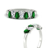 Load image into Gallery viewer, 1.50-ct-teardrop-seven-emerald-wedding-band-for-women-in-white-gold-fdwb8008pegemgrangle3-1.50ct-nl-wg.jpg