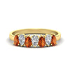 Load image into Gallery viewer, 1.50-ct-teardrop-seven-orange-sapphire-wedding-band-for-women-in-yellow-gold-fdwb8008pegsaorsleep-1.50ct-nl-yg.jpg