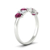 Load image into Gallery viewer, 1.50-ct-teardrop-seven-pink-sapphire-wedding-band-for-women-in-white-gold-fdwb8008pegsadrpiangle2-1.50ct-nl-wg.jpg
