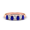 Load image into Gallery viewer, 1.50-ct-teardrop-seven-sapphire-wedding-band-for-women-in-rose-gold-fdwb8008pegsablsleep-1.50ct-nl-rg.jpg