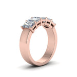 Load image into Gallery viewer, 1.50-ct.-diamond-radiant-wedding-band-5-stone-in-rose-gold-FD8008RABHAND-1.5CT-NL-RG.jpg