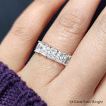 Load image into Gallery viewer, 1.50-ct.-diamond-radiant-wedding-band-5-stone-in-white-gold-FD8008RABHAND-1.5CT-NL-WG.jpg