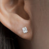 Load image into Gallery viewer, Radiant Diamond Basket Stud Earring