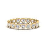 Load image into Gallery viewer, 1.80-ct.-heart-diamond-bezel-eternity-ring-in-yellow-gold-FD10573HT-0.10CT-NL-YG