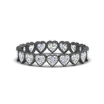 Load image into Gallery viewer, 1.80-ct. -heart-diamond-bezel-eternity-ring-in-black-gold-FD10573HT-0.10CT-NL-BG
