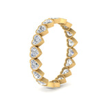 Load image into Gallery viewer, 1.80-ct.-heart-diamond-bezel-eternity-ring-in-yellow-gold-FD10573HT-0.10CT-NL-YG
