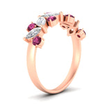 Load image into Gallery viewer, 1.85-ct-vintage-pink-sapphire-wedding-bands-for-women-in-rose-gold-FDWB2308GSADRPI-1.85CT-NL-RG