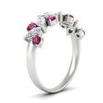 Load image into Gallery viewer, 1.85-ct-vintage-pink-sapphire-wedding-bands-for-women-in-white-gold-FDWB2308GSADRPI-1.85CT-NL-WG