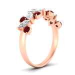 Load image into Gallery viewer, 1.85-ct-vintage-ruby-wedding-bands-for-women-in-rose-gold-FDWB2308GRUDR-1.85CT-NL-RG
