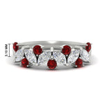 Load image into Gallery viewer, 1.85-ct-vintage-ruby-wedding-bands-for-women-in-white-gold-FDWB2308GRUDR-1.85CT-NL-WG