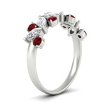 Load image into Gallery viewer, 1.85-ct-vintage-ruby-wedding-bands-for-women-in-white-gold-FDWB2308GRUDR-1.85CT-NL-WG