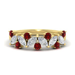 Load image into Gallery viewer, 1.85-ct-vintage-ruby-wedding-bands-for-women-in-yellow-gold-FDWB2308GRUDR-1.85CT-NL-YG