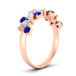 Load image into Gallery viewer, 1.85-ct-vintage-sapphire-wedding-bands-for-women-in-rose-gold-FDWB2308GSABL-1.85CT-NL-RG