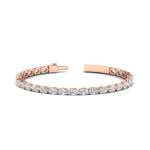 Load image into Gallery viewer, 10-ct-oval-diamond-basket-tennis-bracelet-in-rose-gold-fdbrc10444-10-00-ct-fancy1-nl-rg