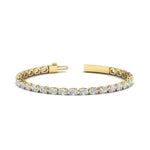 Load image into Gallery viewer, 10-ct-oval-diamond-basket-tennis-bracelet-in-yellow-gold-fdbrc10444angle2-10.00-ct-nl-yg